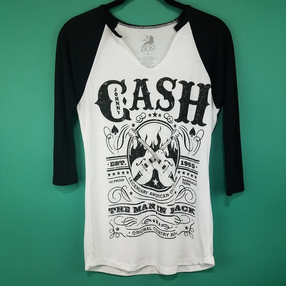 Zion Tops - Johnny Cash Band Tee